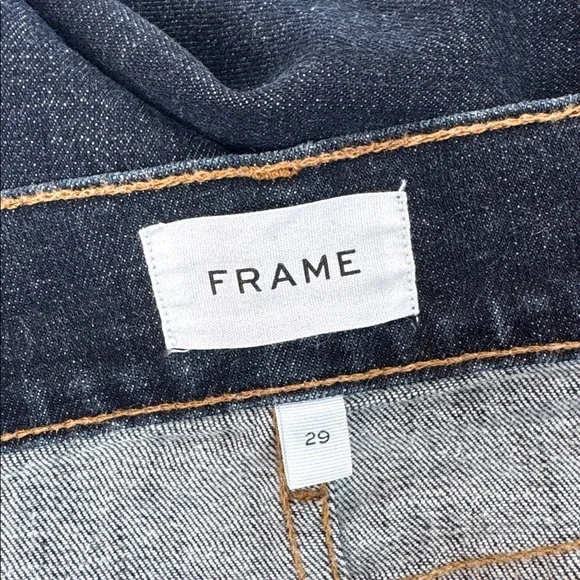Frame Le Garcon Crop Relaxed Straight-Leg Jeans in Covant Size 29 - Picture 10 of 12